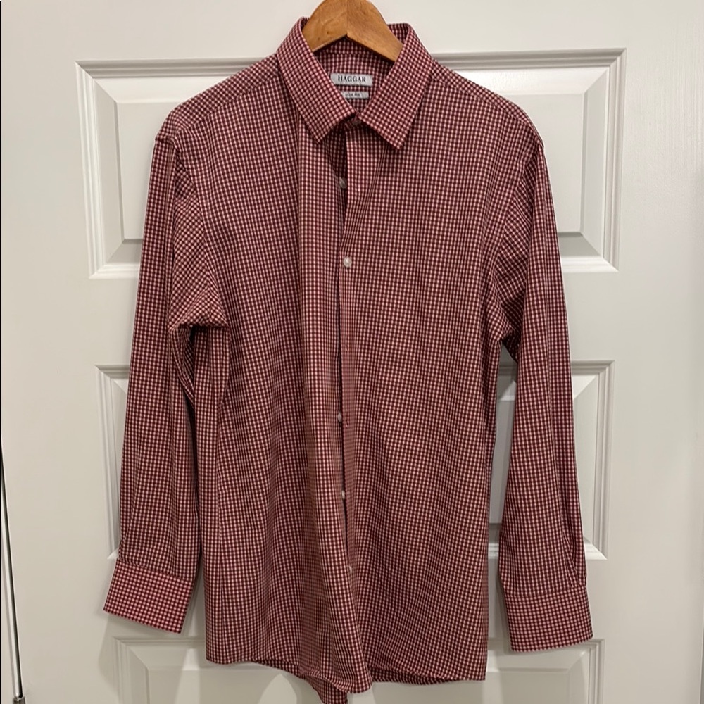 Haggar Performance Slim Fit Dress Shirt 16-16.5 32/33